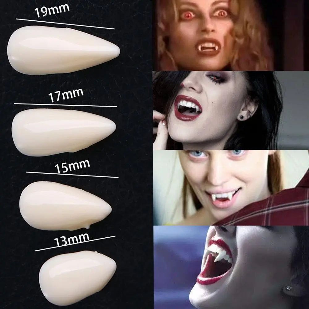 19 mm Colmillos de Vampiro para Halloween y Cosplay