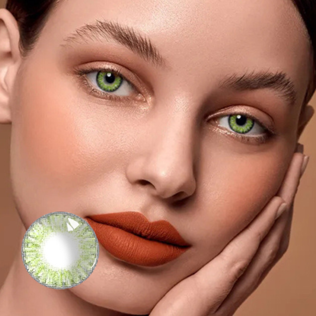 Lentes de Contacto Con Borde Gemstone Green