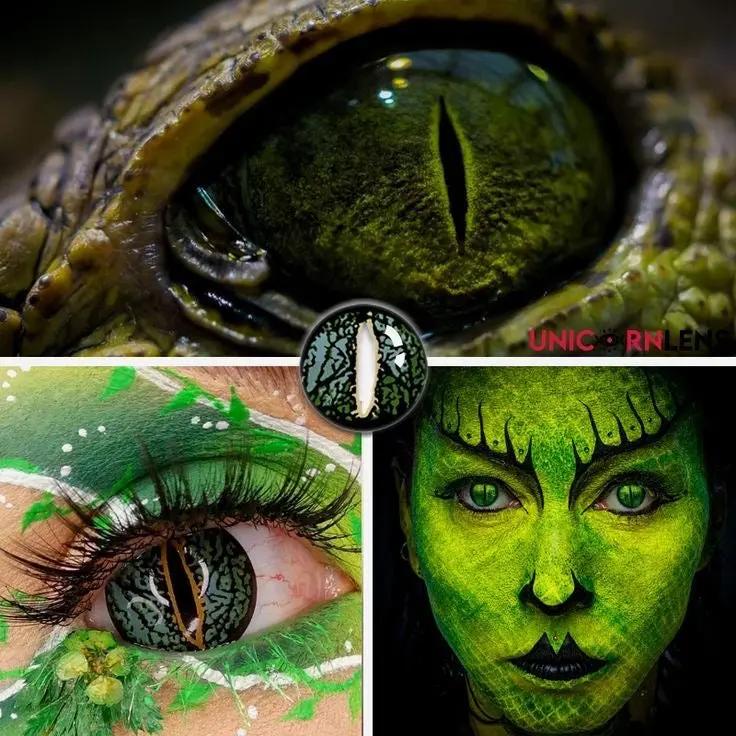 Lentes de contacto Lizard Eye Green Vikeesy