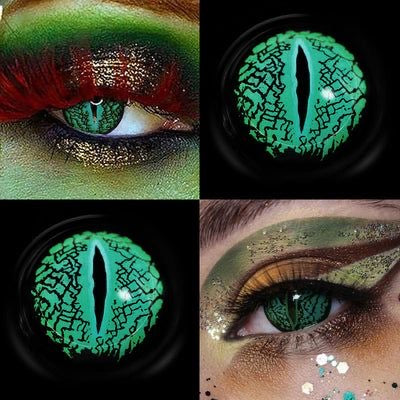 Lentes de contacto Lizard Eye Green