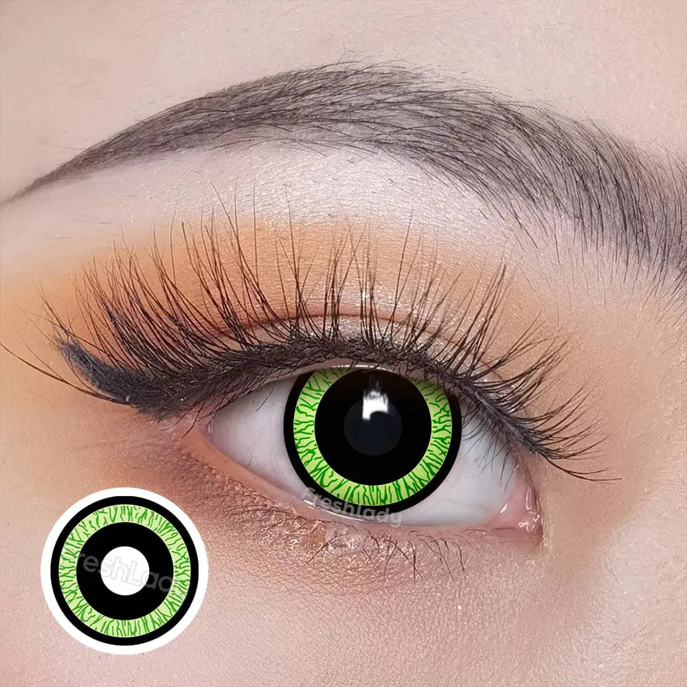 Lentes de contacto Eagle Nebula Green Vikeesy