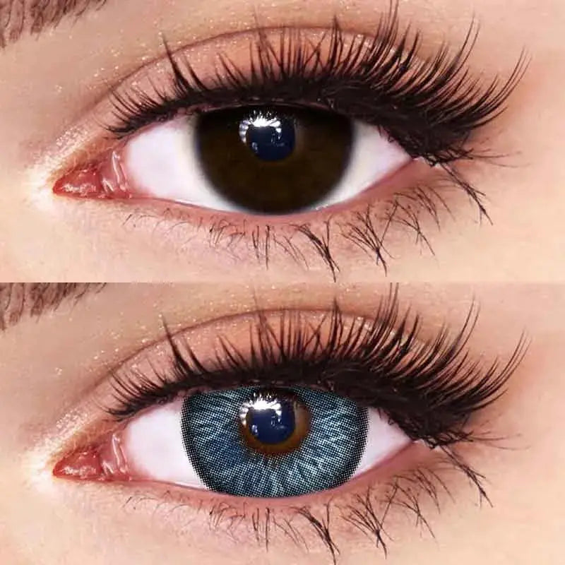 Lentes de Contacto Night Storm | Azul Intenso y Misterioso 14.5 mm Vikeesy