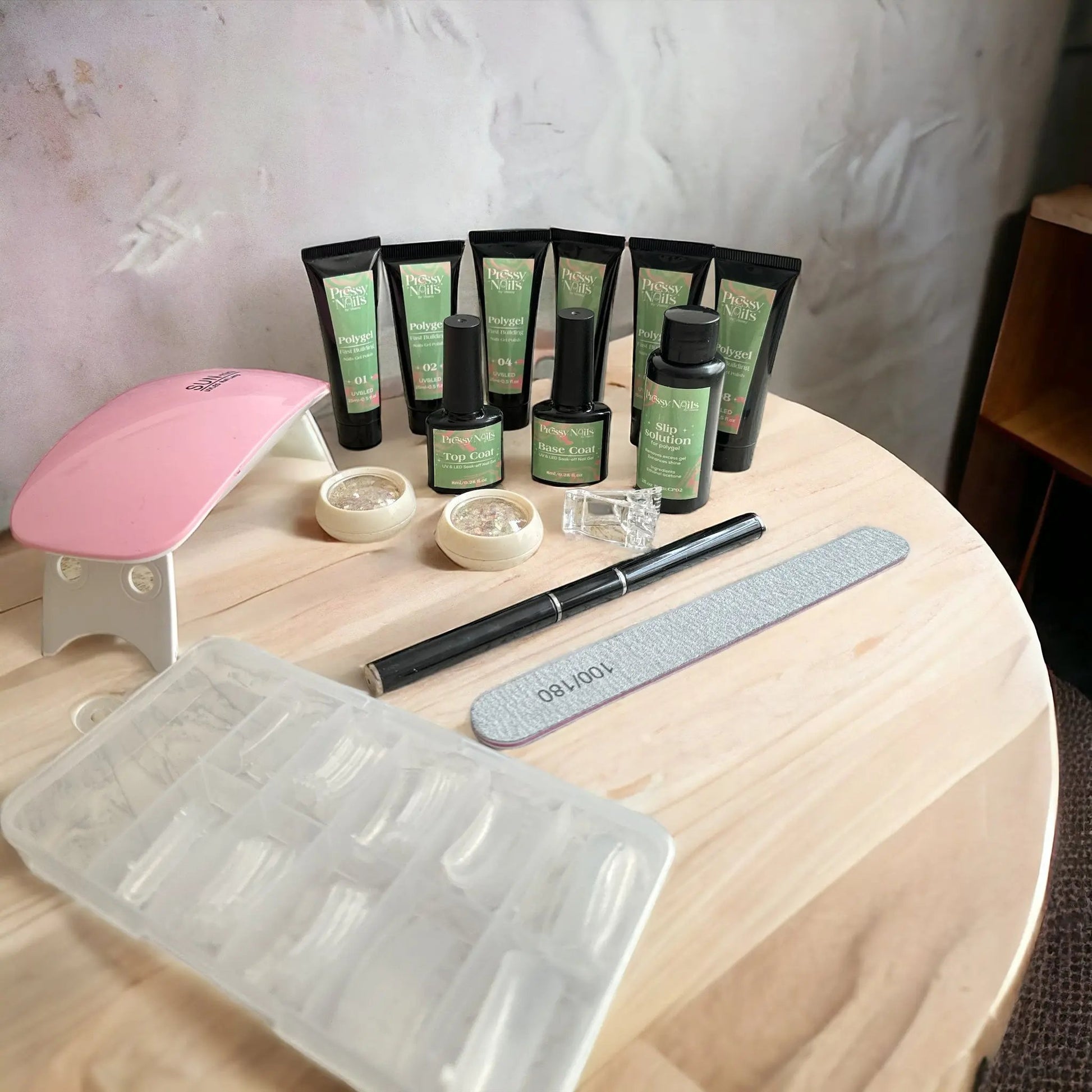 Kit Para uñas en Polygel Pressy Nails Vikeesy