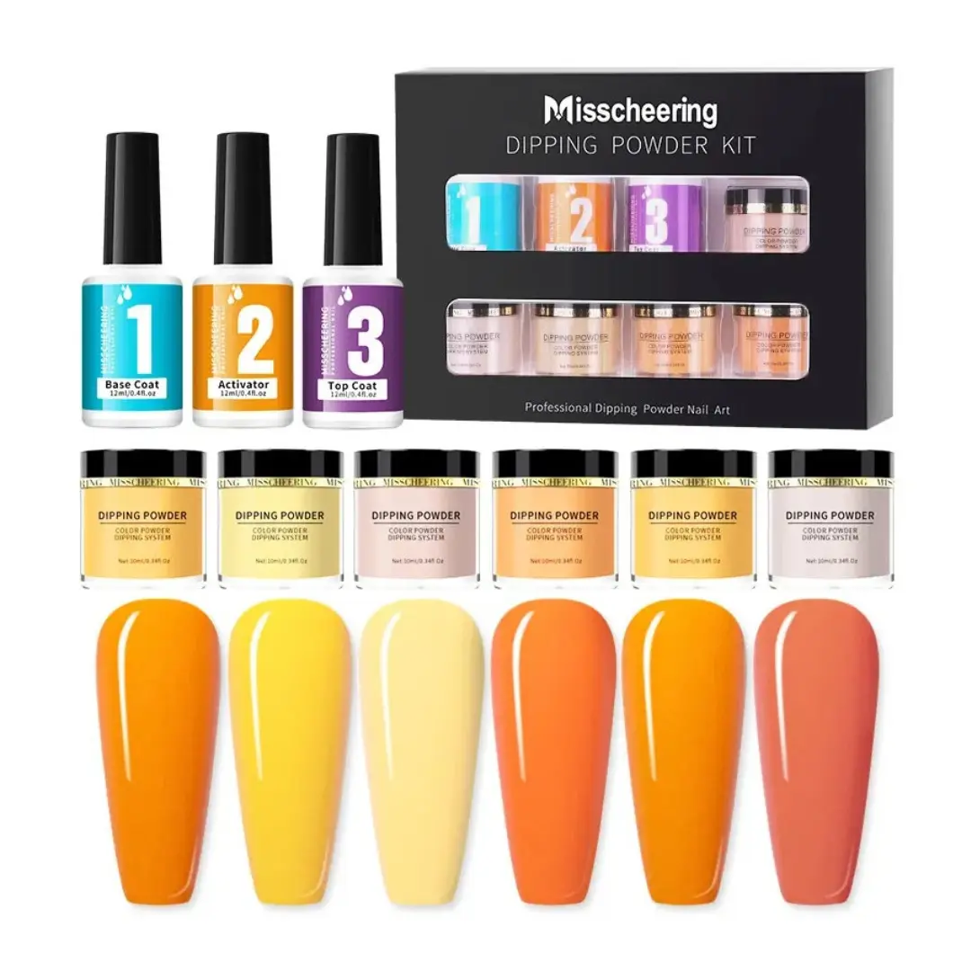 Kit Dipping Powder - Baño Polvo Acrílico De Inmersion Pressy Nails