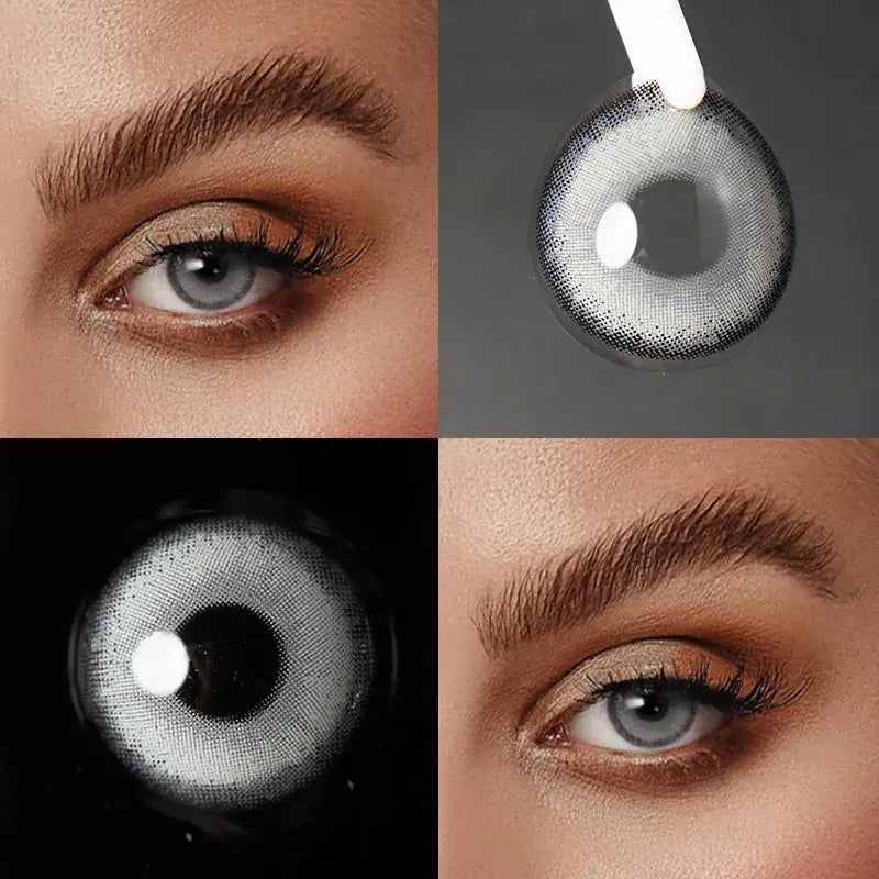 Lentes de Contacto X-Gray Portal | Gris Intenso y Moderno 14.2 mm Vikeesy