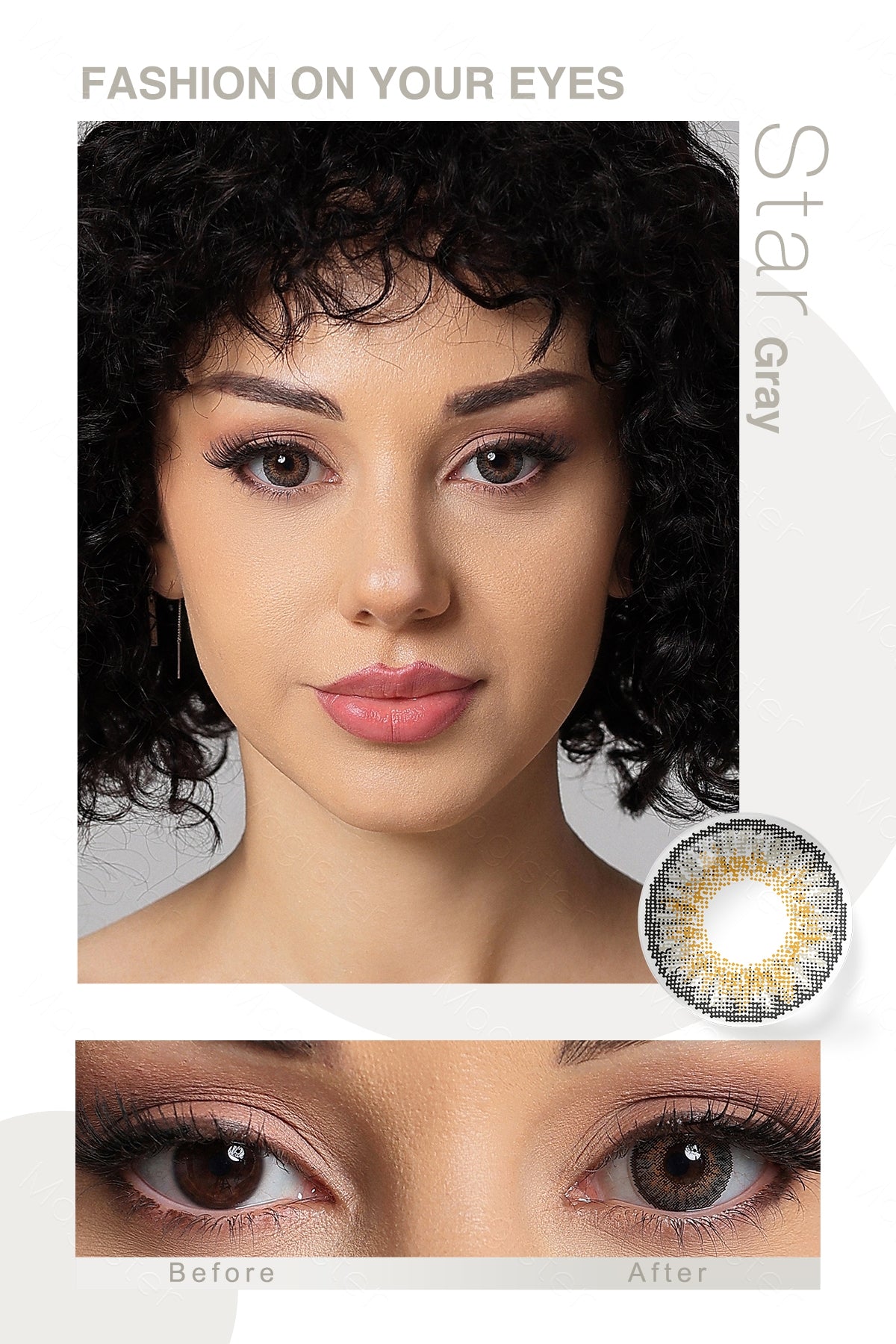Lentes de Contacto Con Borde Gray