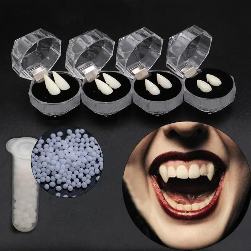 19 mm Colmillos de Vampiro para Halloween y Cosplay Vikeesy