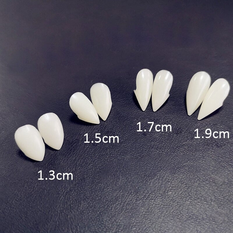 19 mm Colmillos de Vampiro para Halloween y Cosplay