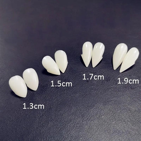 19 mm Colmillos de Vampiro para Halloween y Cosplay Vikeesy