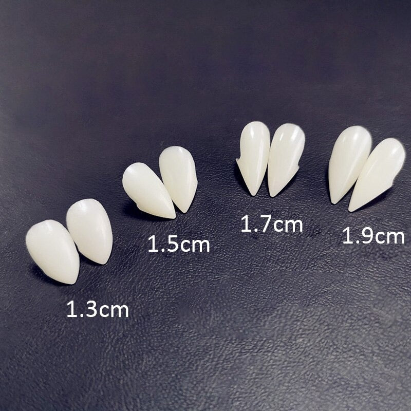 17 mm Colmillos de Vampiro para Halloween y Cosplay
