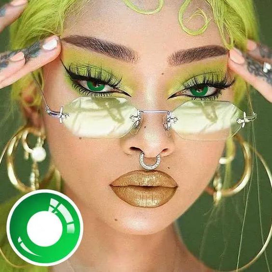 Lentes de contacto Green Block Vikeesy