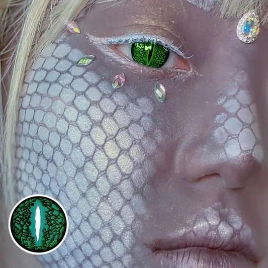 Lentes de contacto Lizard Eye Green Vikeesy