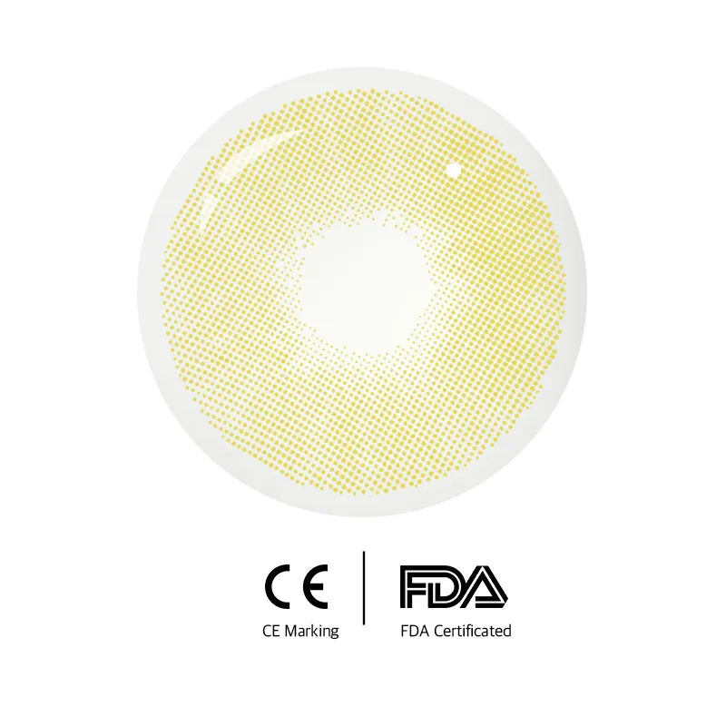 Lentes de Contacto Polar Lights Yellow Green | Mirada Intensa 14.2 mm