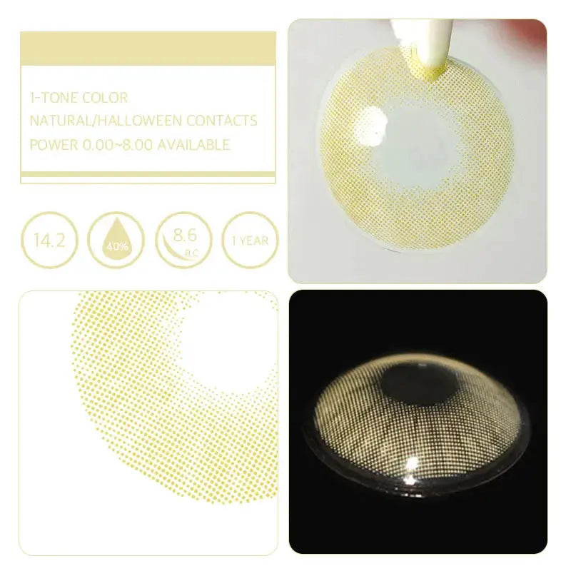 Lentes de Contacto Polar Lights Yellow Green Vikeesy