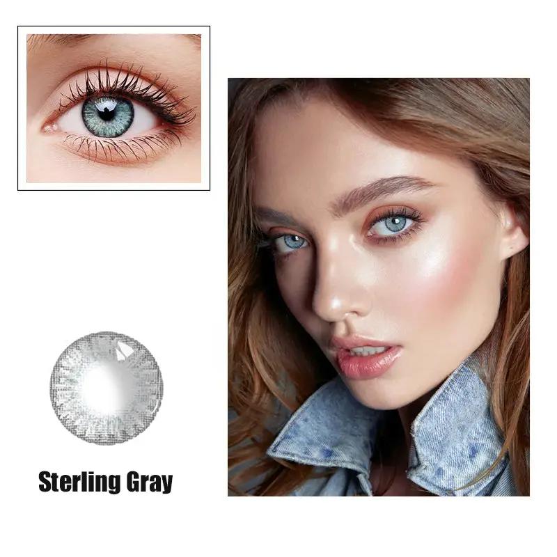 Lentes de Contacto Con borde Sterling Gray Vikeesy