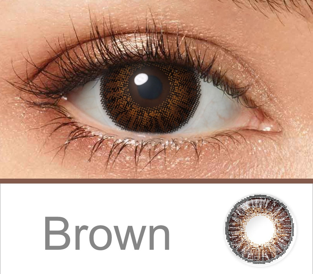 Lentes de Contacto Con borde Brown