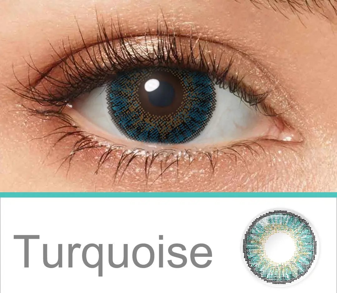 Lentes de Contacto Con Borde Turquesa Vikeesy