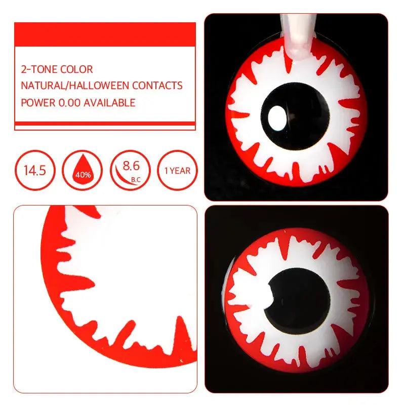 Lentes de contacto White Demon Vikeesy