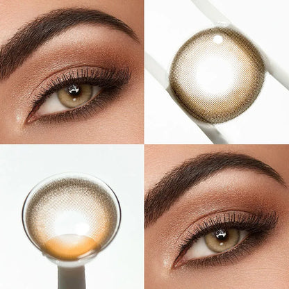 Lentes de Contacto Caramel Pudding | Marrón Cálido 14.5 mm