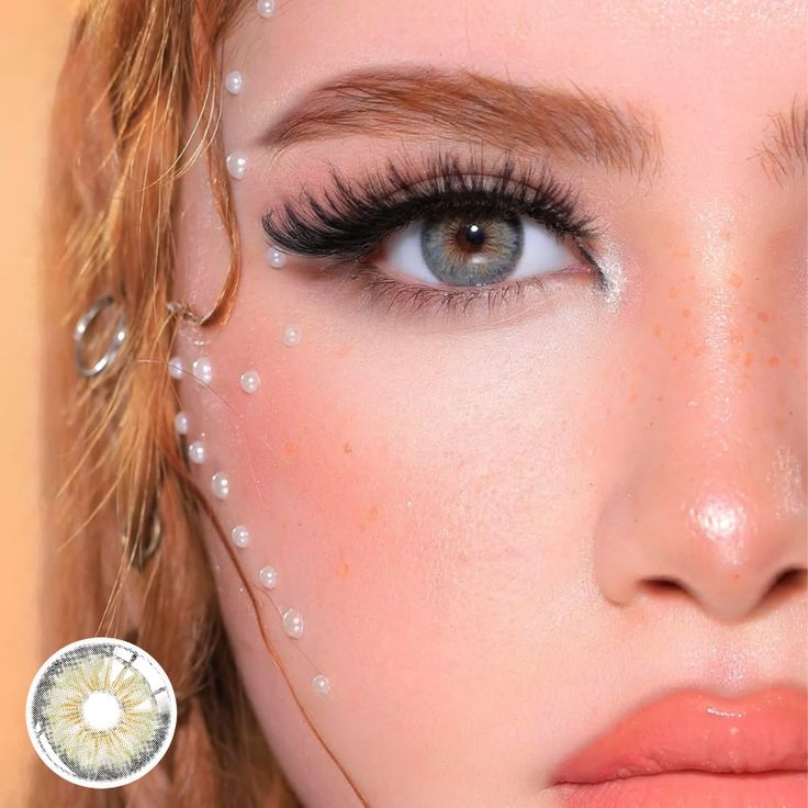 Lentes de Contacto Cleopatra Gray | Gris Natural con Borde 14.2 mm