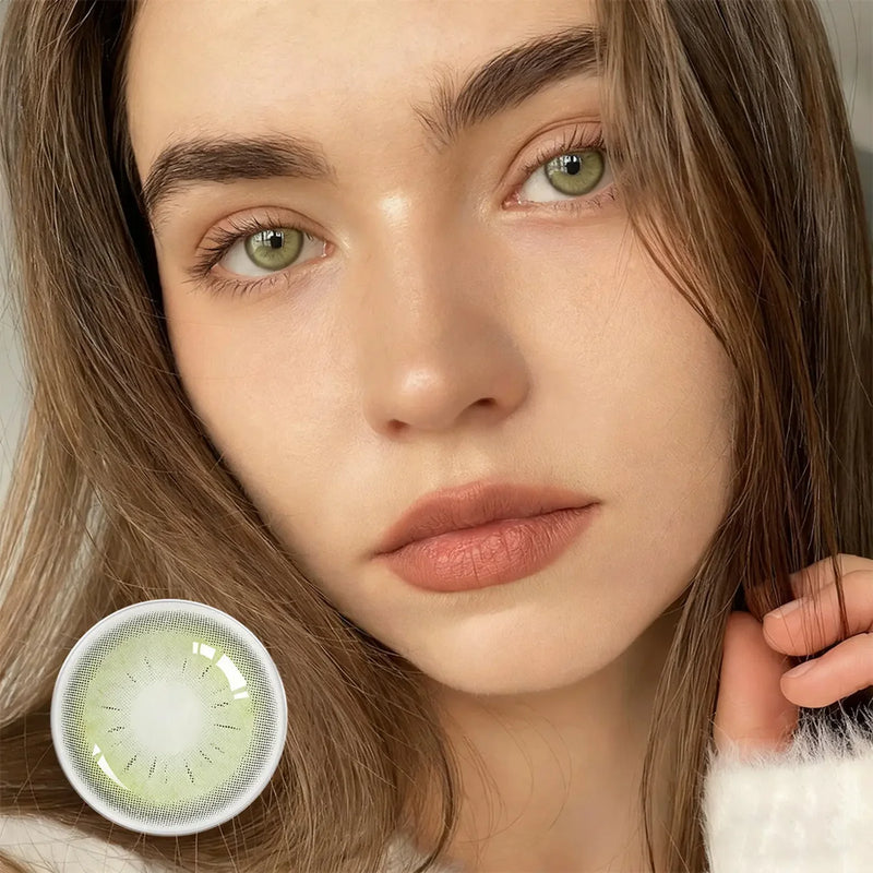 Lentes de Contacto Forest Fantasy | Verde Gris Natural 14.5 mm