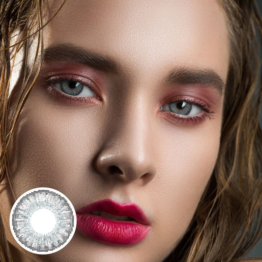 Lentes de Contacto Con Borde Sterling Gray | Elegancia Natural 14.2 mm