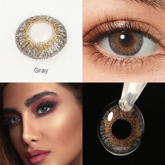 Lentes de Contacto Con Borde Gray | Gris Natural 14.2 mm