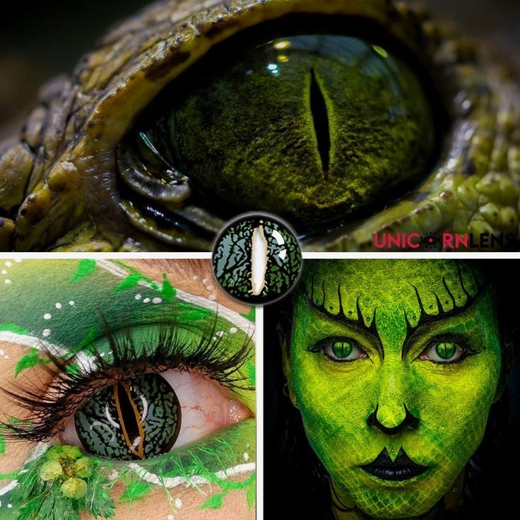 Lentes de contacto Lizard Eye Green