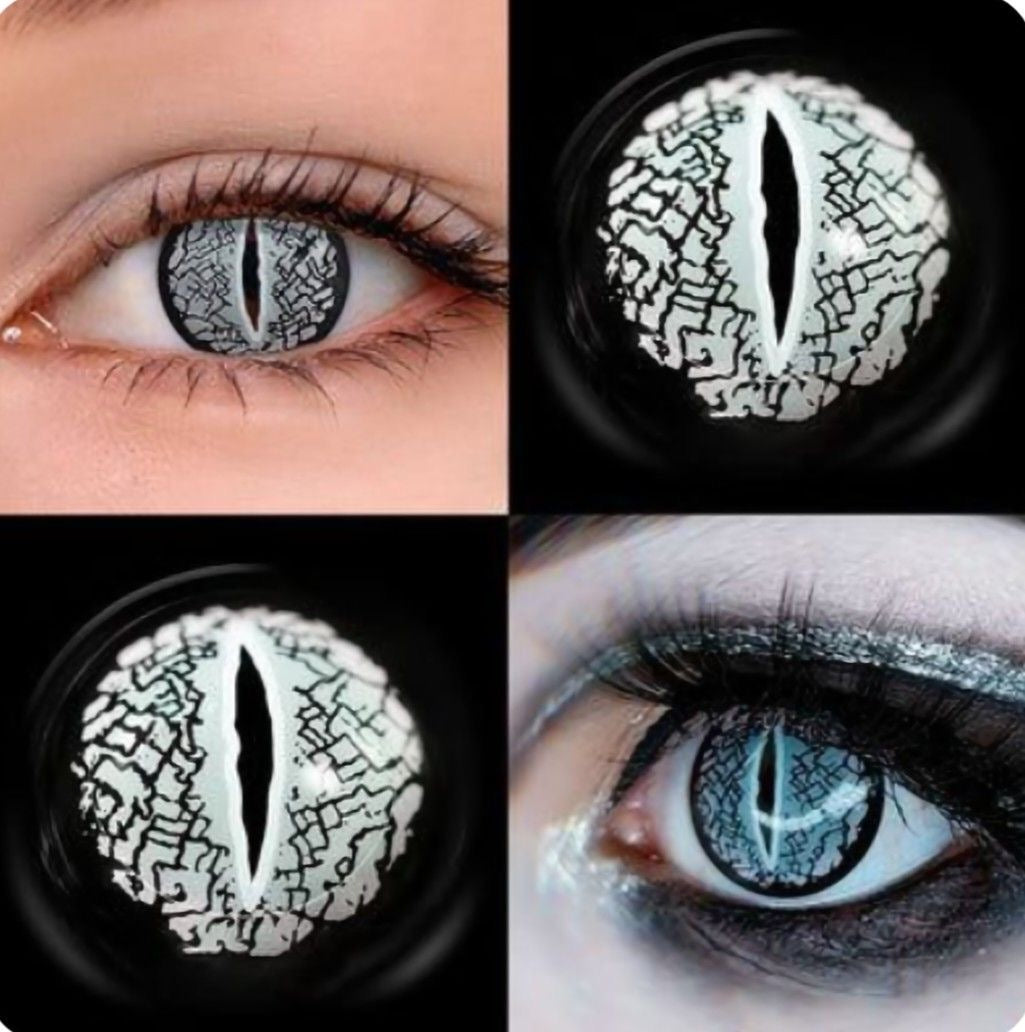 Lentes de contacto Lizard Eye Silver