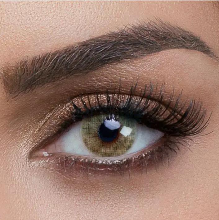 Miel Ojos De Contactos Color Amarillo Pupilentes De Color Miel