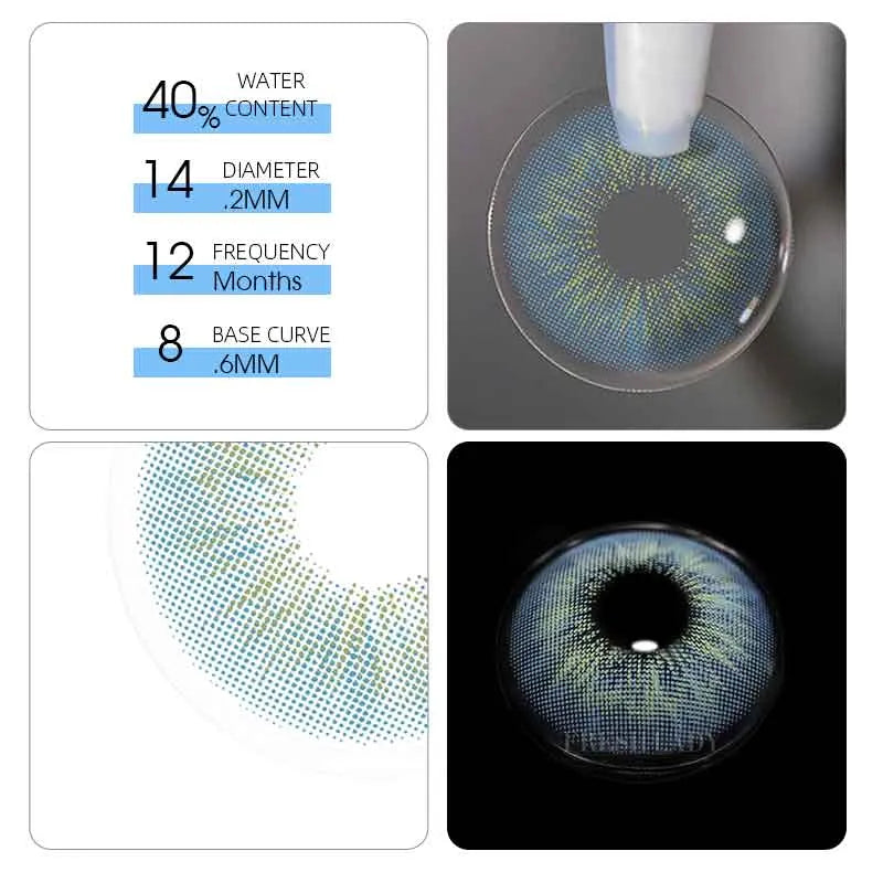Lentes de Contacto Sun Kissed Tifany | Azul Natural 14 mm