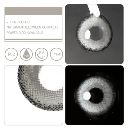 Lentes de Contacto X-Gray Portal | Gris Intenso y Moderno 14.2 mm Vikeesy
