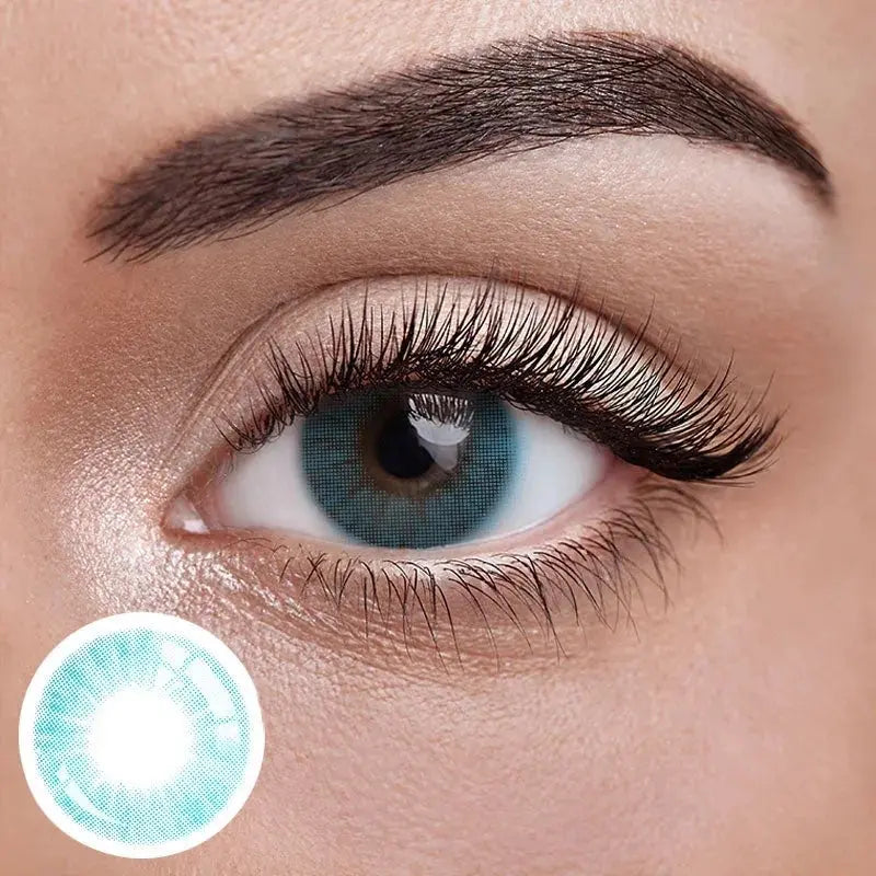 Lentes de Contacto Sin Borde Azul Vikeesy