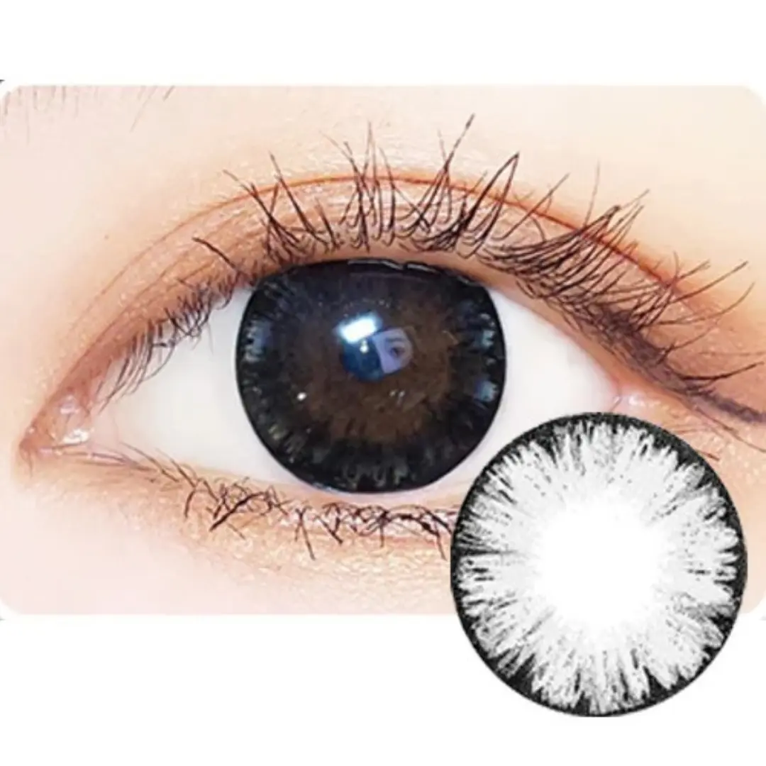 Lentes de Contacto Big Eye Black | Negro Efecto Agrandador 14.2 mm - Vikeesy