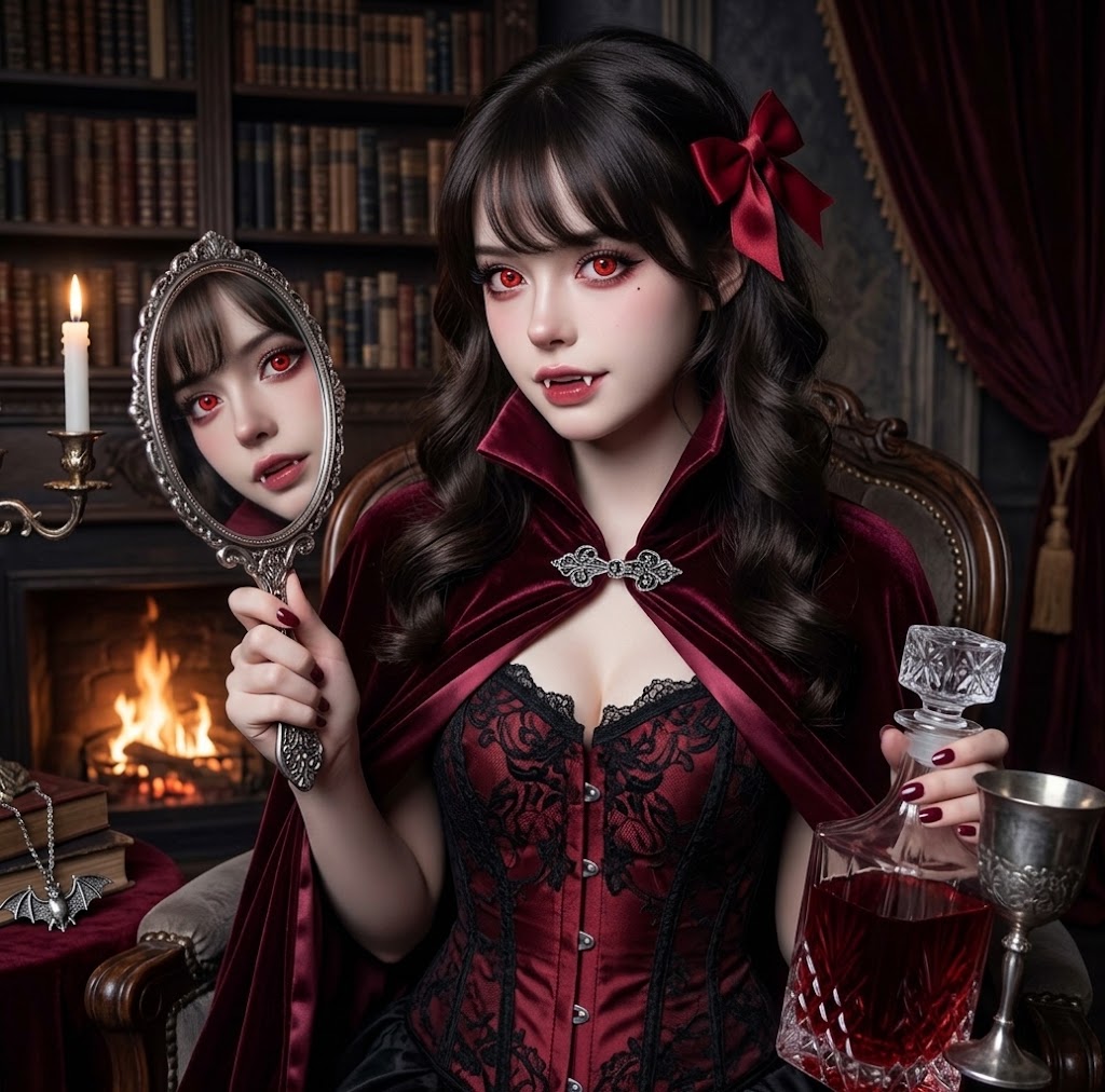 Lentes de Contacto Koi Red rojo intenso con borde oscuro, vistos de cerca en el ojo y puestos en una modelo