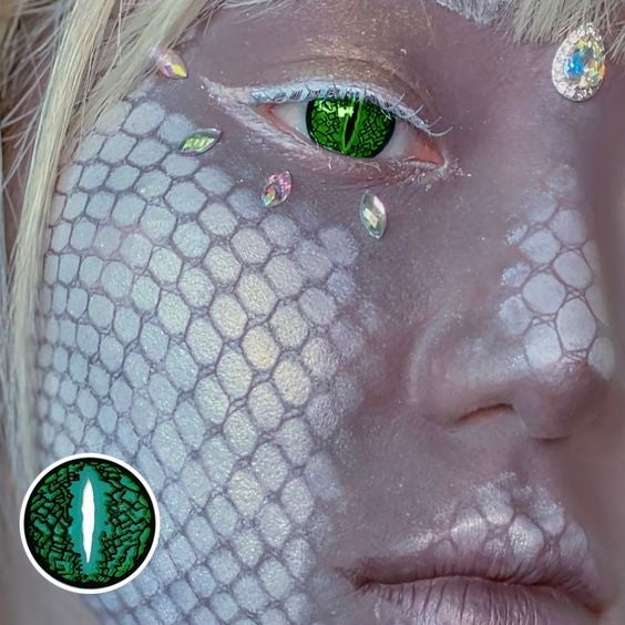 Lentes de contacto Lizard Eye Green