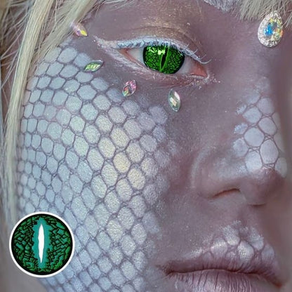 Lentes de contacto Lizard Eye Green