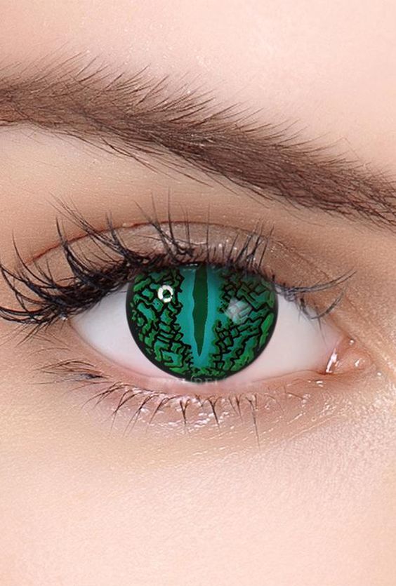 Lentes de contacto Lizard Eye Green