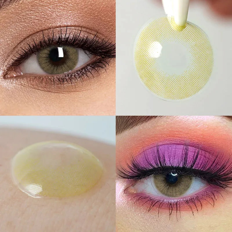 Lentes de Contacto Polar Lights Yellow Green | Mirada Intensa 14.2 mm