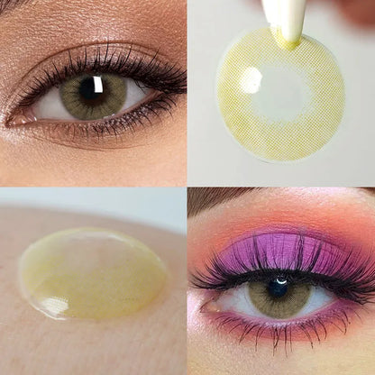 Lentes de Contacto Polar Lights Yellow Green | Mirada Intensa 14.2 mm