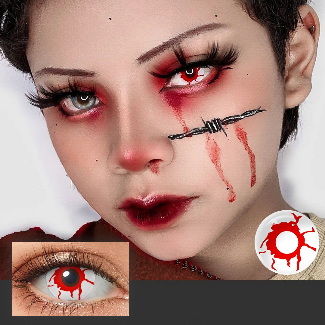 Lentes de Contacto Trauma Red | Look Sangriento 14.5 mm